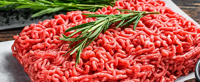 Frisches rohes Hackfleisch